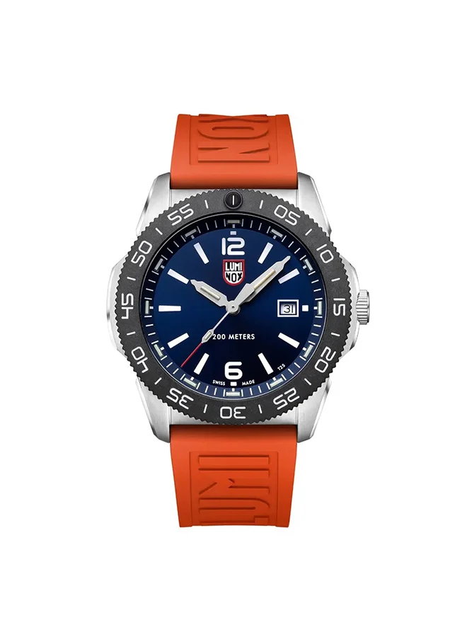 Luminox Unisex Analog Round Shape Rubber Wrist Watch XS.3123.RF - 44 Mm