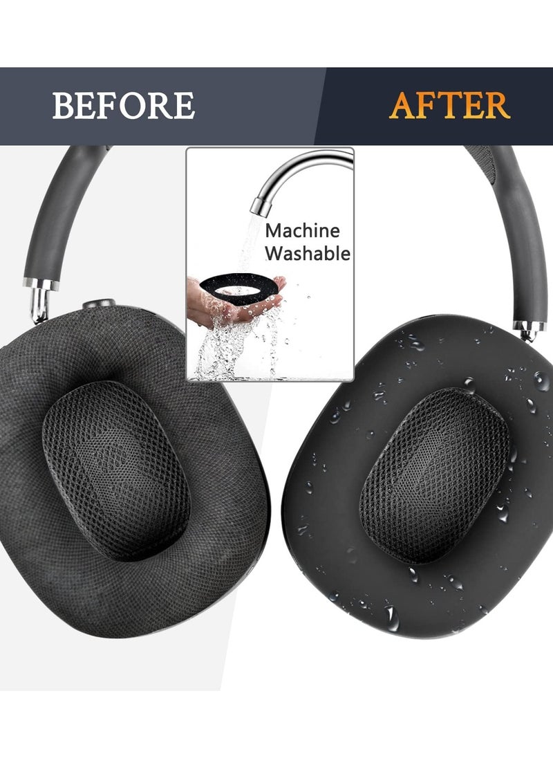 Generic - Protective Kit for AirPods Max, Headband Cover + TPU Case Protector + Silicone Ear Pads Cover, Sweatproof Accessory, Easily Washable, Anti-Scratch (Grey) - Image 1