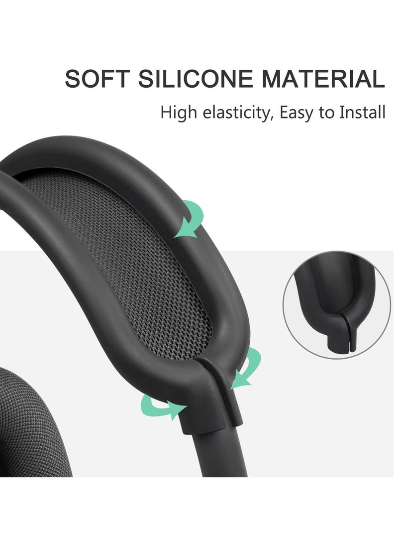 Generic - Protective Kit for AirPods Max, Headband Cover + TPU Case Protector + Silicone Ear Pads Cover, Sweatproof Accessory, Easily Washable, Anti-Scratch (Grey) - Image 1