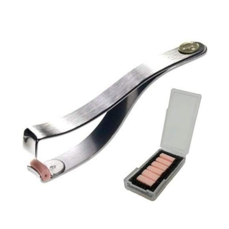 Prima Shogyo Partial Eyelash Curler for Corner Lash - Mini Japanese Eyelash Curler for Inner & Outer Lashes - Includes 6 Extra Rubber Pads - Made in Japan - C-2000 - Image 1