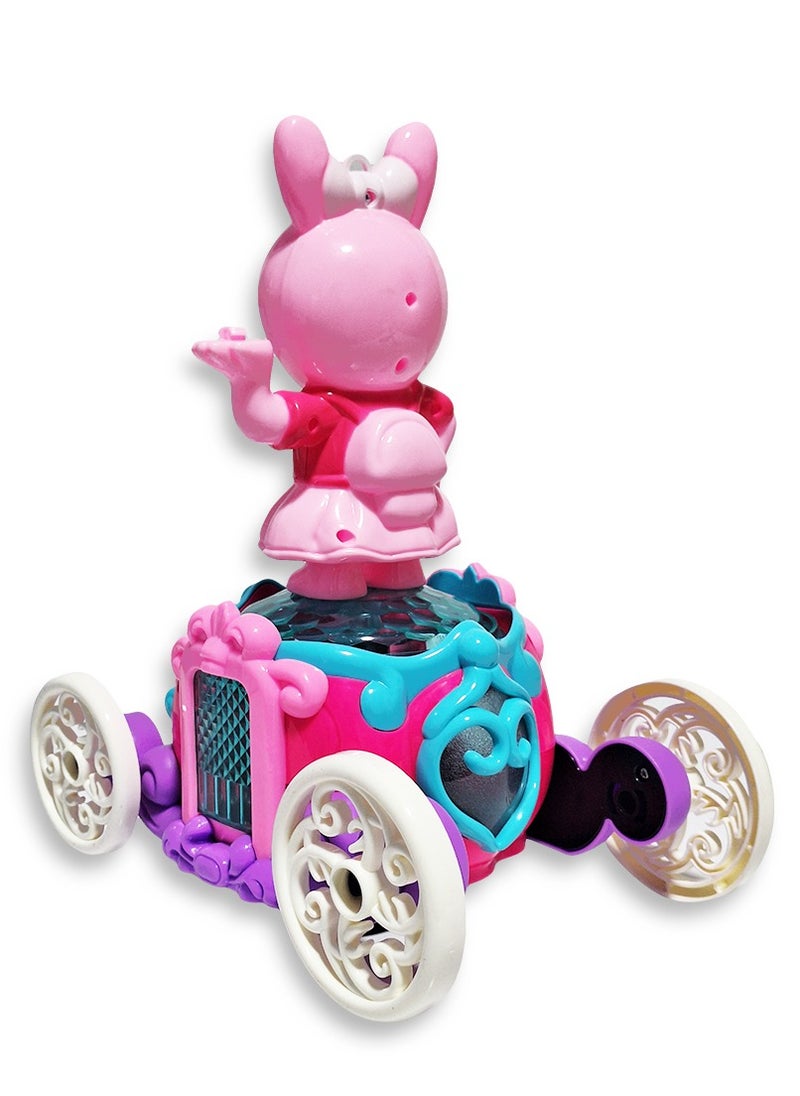 Generic Ramadan Lantern, a wonderful musical action toy for children, a dancing Ramadan lantern with cartoon characters on a classic moving illuminated cart, cute Ramadan lanterns, a new Ramadan lantern toy for children, model ZR179-17, pink  - Image 4