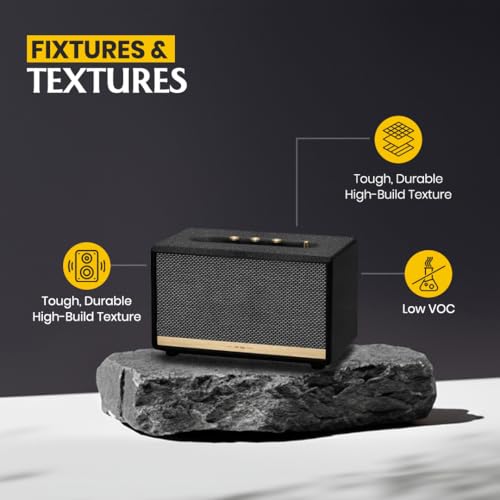 GRANOTONE Speaker Paint Black 1 Quart Texture Coating for Speaker Cabinets, Road Cases, Metal & Furniture | Roller Application | Water-Based Finish | Professional Speaker Cabinet Refinishing Solution - Image 3