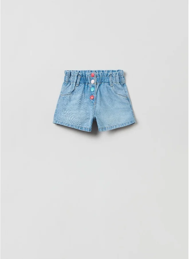 Ovs OVS Denim Shorts With Multicoloured Buttons