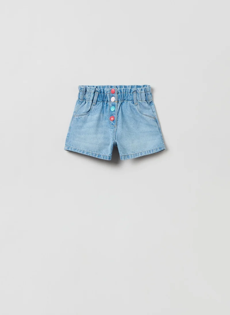 Ovs OVS Denim Shorts With Multicoloured Buttons