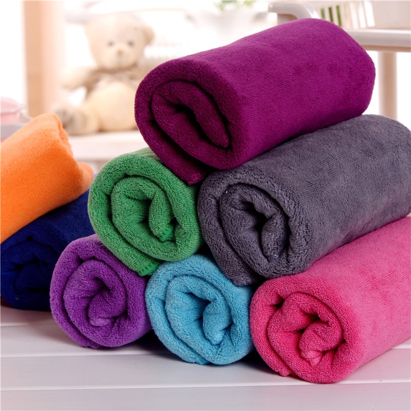 Barber shop beauty salon special Baotou dry hair towel hair salon hair sweat steaming pedicure thick absorbent towel wholesale - Image 5