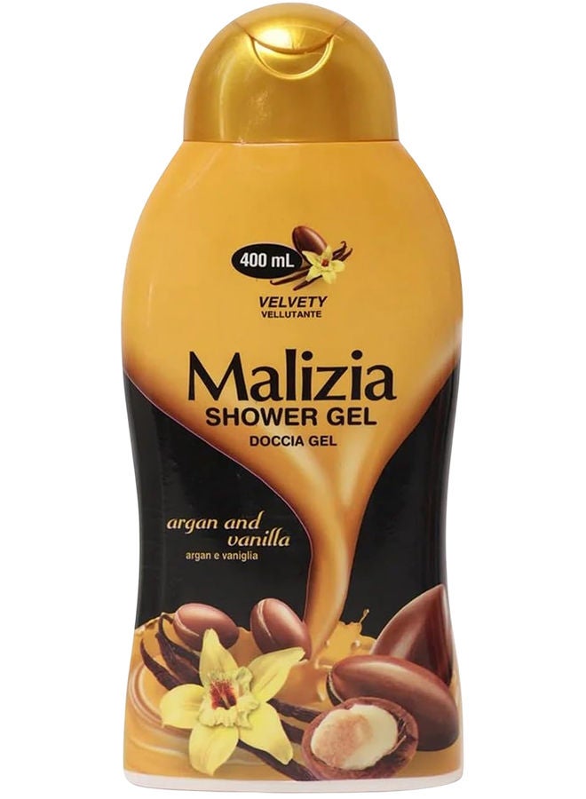 Malizia Shower Gel Argan & Vanila 400ml - Image 1