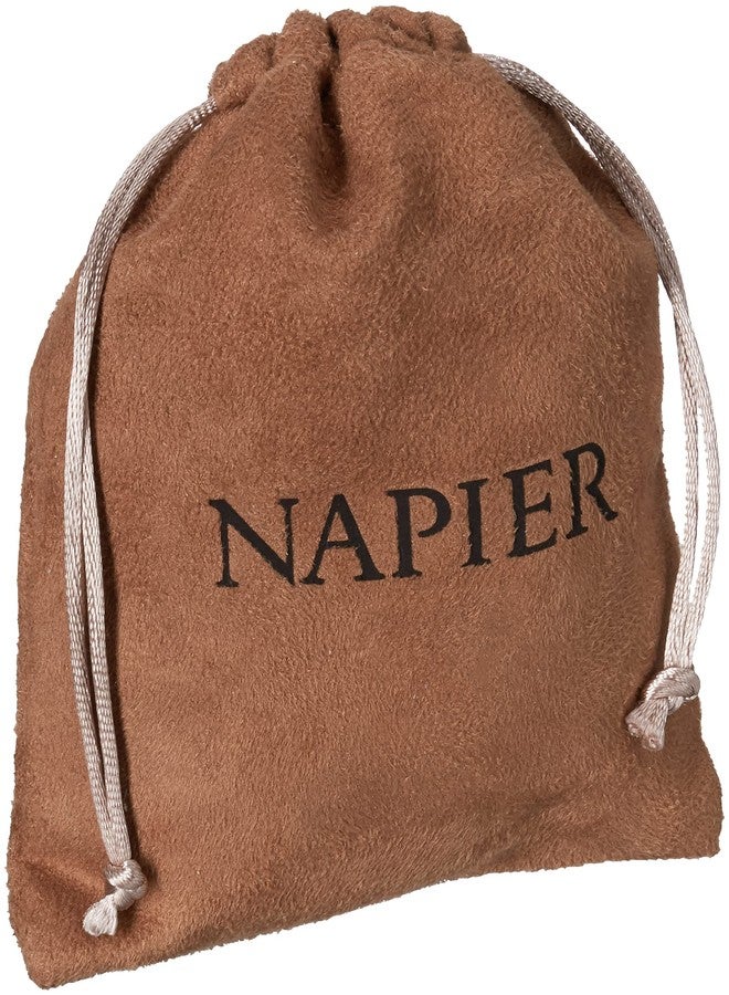 Napier "Classics" Silver-Tone Knot Stud Earrings - Image 3