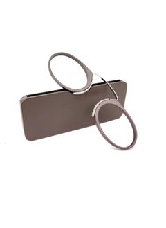 Reading Glasses Without Arms, Mini, Clip-on Nose Reader for Men & Women, Anti-slip Portable Flexible Reading Glasses, for Travel, Comes with a special eyeglasses case and a free cotton handkerchief, Exclusive from Seller INFINITY-HANDMADE Only