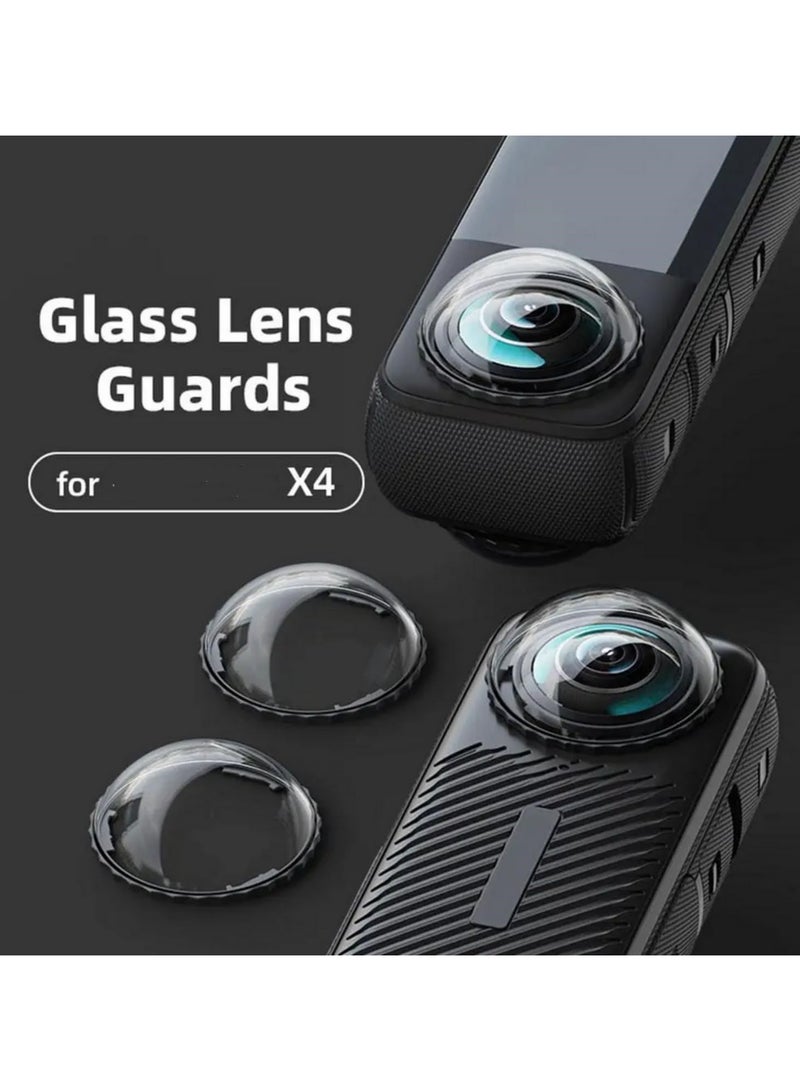 Lens Guards Cap For Insta360 X4 Anti-Scratch Tempered Glass Lens Cover Rotating Protector For Insta 360 X4 Camera Accessories - Image 4