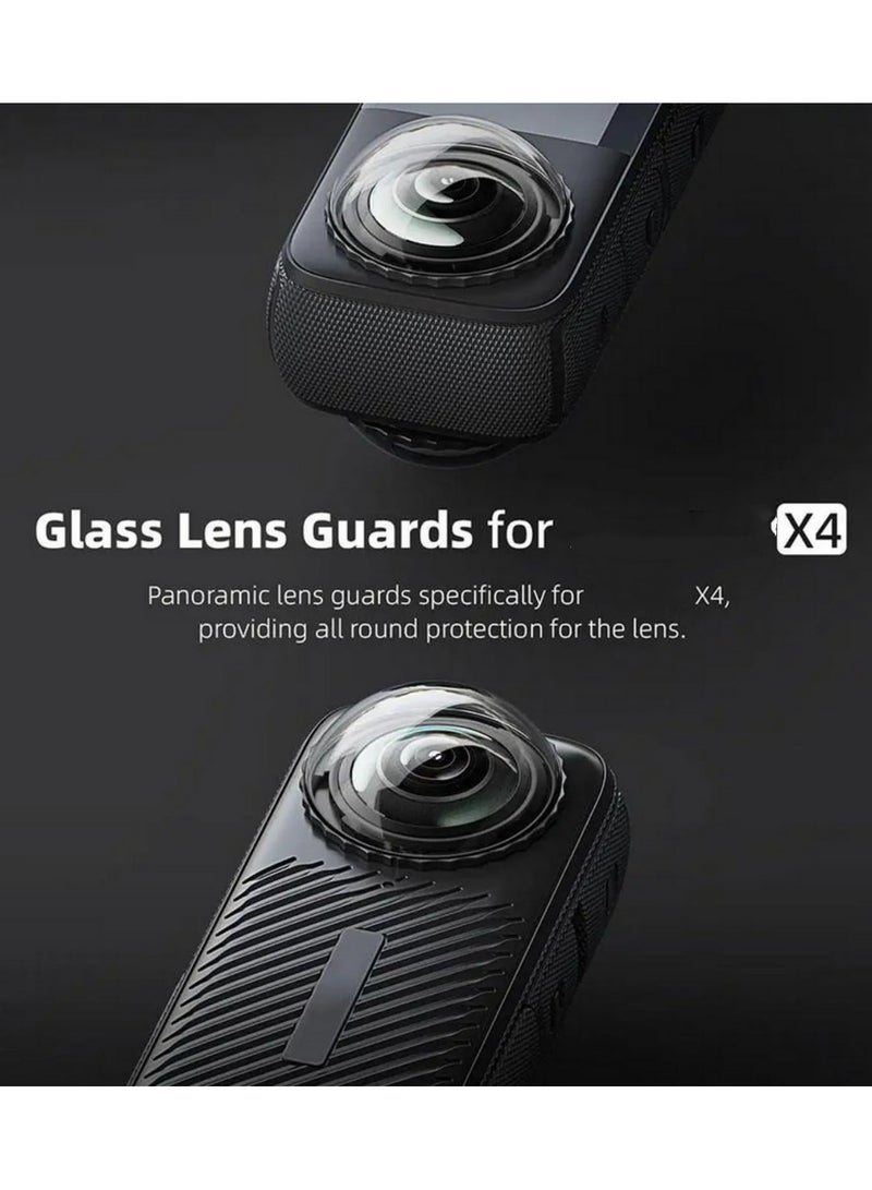 Lens Guards Cap For Insta360 X4 Anti-Scratch Tempered Glass Lens Cover Rotating Protector For Insta 360 X4 Camera Accessories - Image 3
