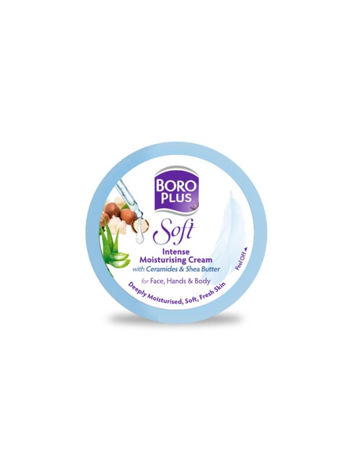 BoroPlus Soft Intense Moisturising Cream for Dry to Very Dry Skin, Deep & Long-Lasting Hydration, 200ml - Image 1