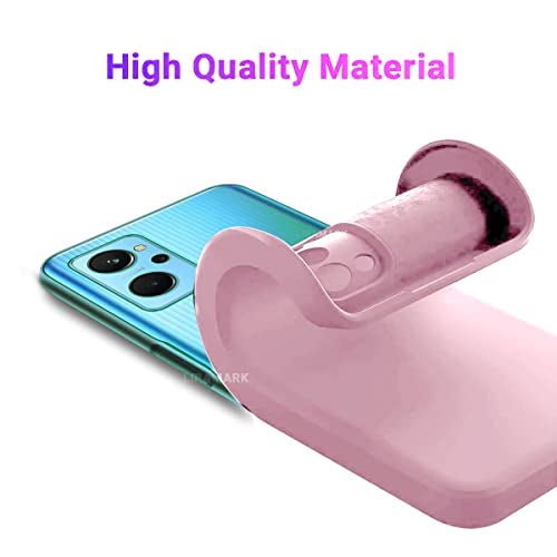 LIRAMARK Silicone Soft Back Cover Case for Realme 9i 4G (Silicone Pink) - Image 5