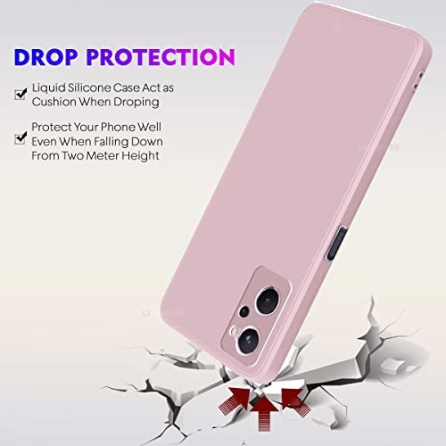LIRAMARK Silicone Soft Back Cover Case for Realme 9i 4G (Silicone Pink) - Image 3