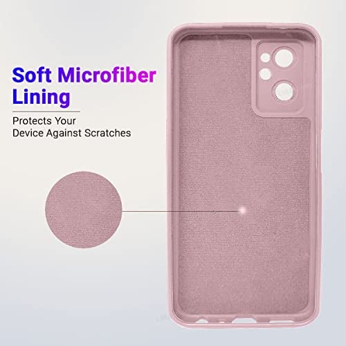 LIRAMARK Silicone Soft Back Cover Case for Realme 9i 4G (Silicone Pink) - Image 4