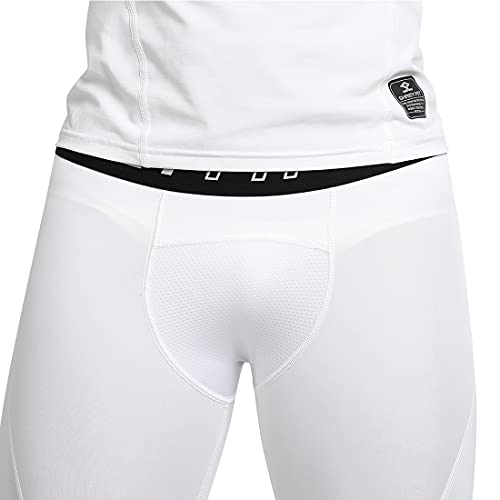 SHREY Intense Compression Long Tights for Men's White - Image 2
