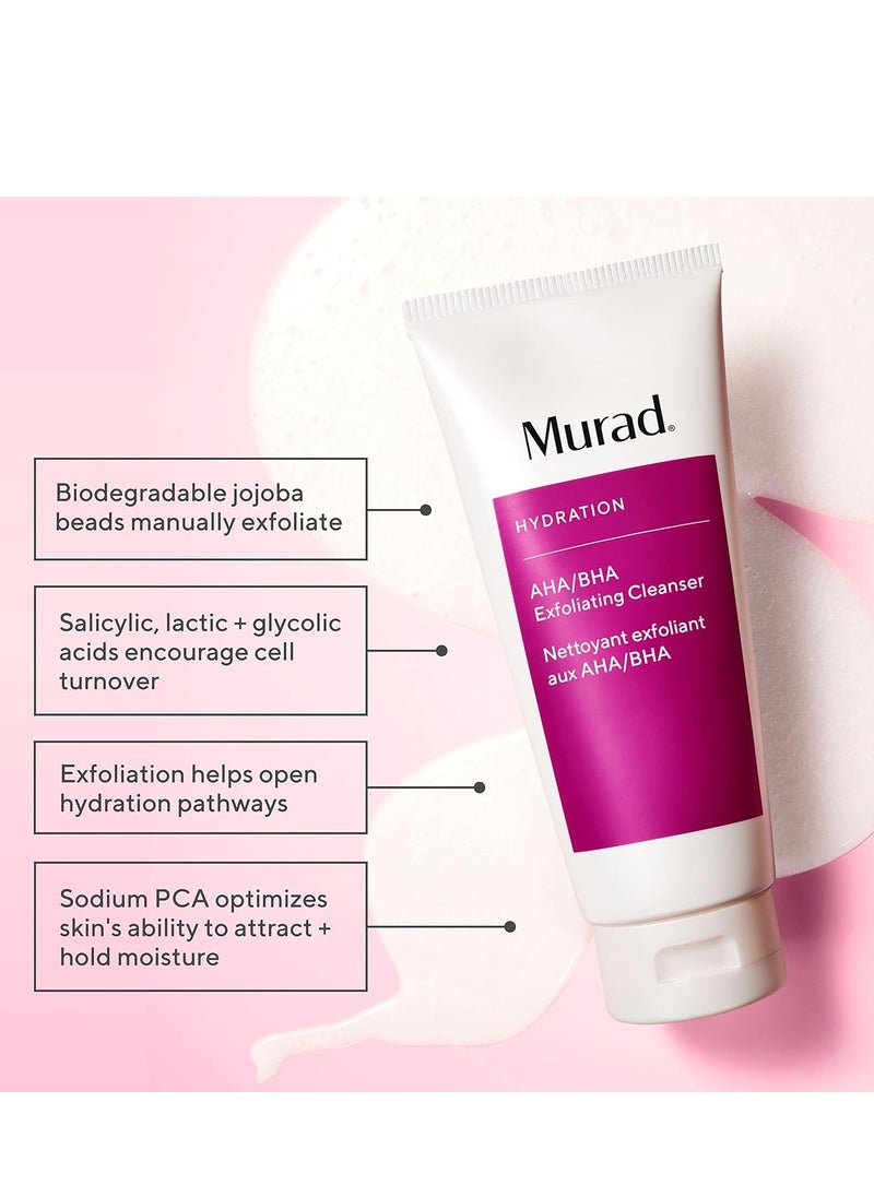 Murad Murad AHA/BHA Exfoliating Cleanser - Hydration Exfoliating & Moisturizing Salicylic, Lactic and Glycolic Acid Face Wash - Creamy Skin Smoothing Treatment Backed by Science  - Image 2