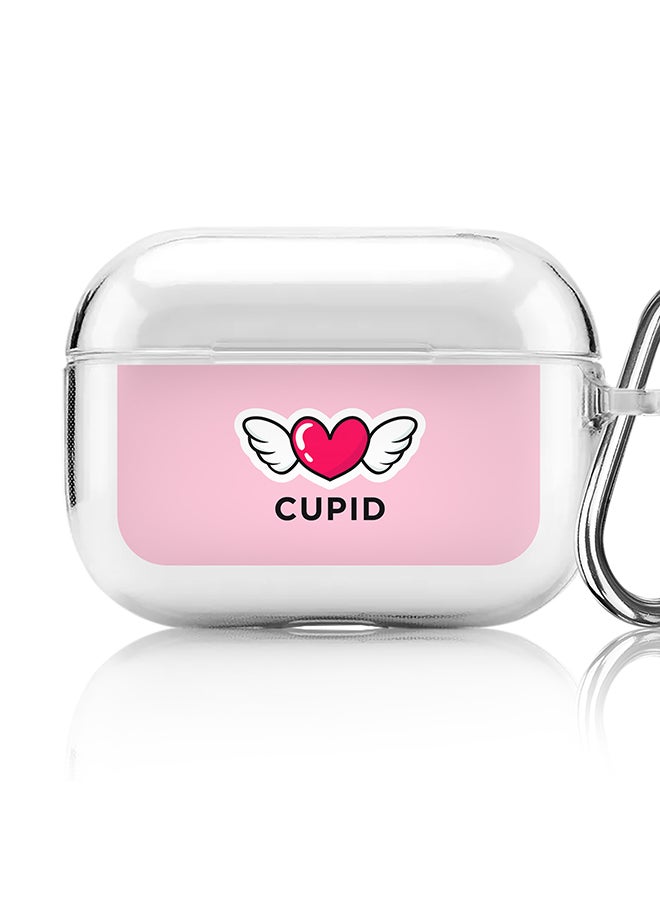 Stylizedd - Classic Clear printed Case for Apple AirPods Pro 2nd Generation Thin Transparent Cover [Designed for Apple AirPods Pro 2nd Generation] - Cupid - Image 1