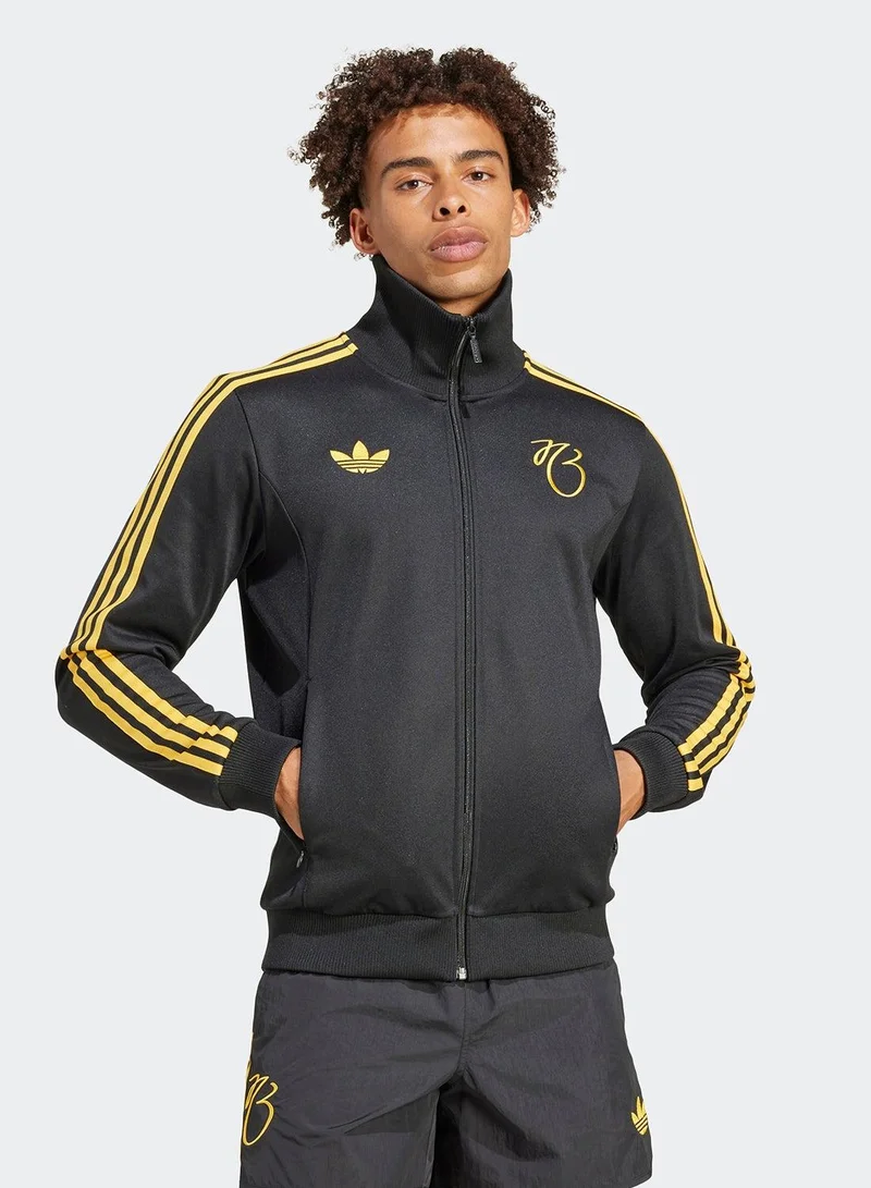 adidas جاكيت كرة قدم رجالي أسود
