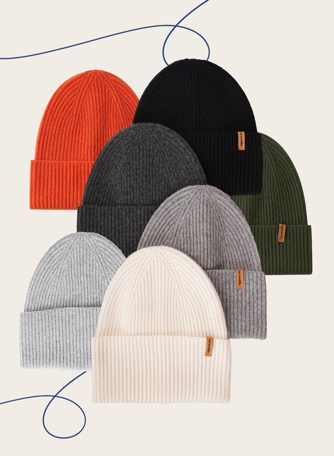 ACUSHLA 100% Merino Wool Cuff Beanie for Men & Women Knitted Winter Hat Unisex Watch Cap Skullie for Cold Weather, Army Green, M-L - Image 5