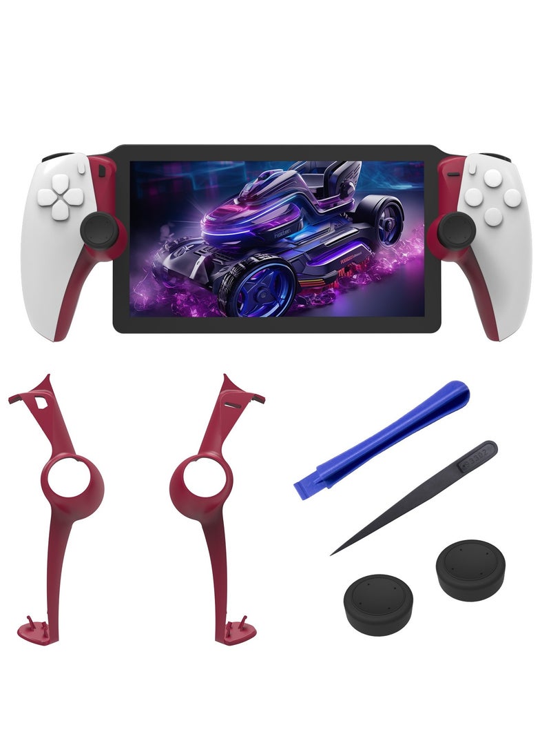 Generic Decorative Shell With Thumb Grips Kit For Playstation 5(PS5) Portal Red  - Image 1