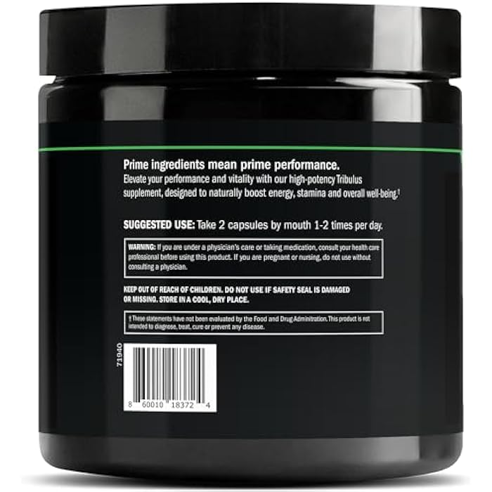 Prime Labs Tribulus Terrestris for Men 1300mg - Enhanced with 95% Saponins - Energy, Vitality, Strength - 120 Count - Image 2