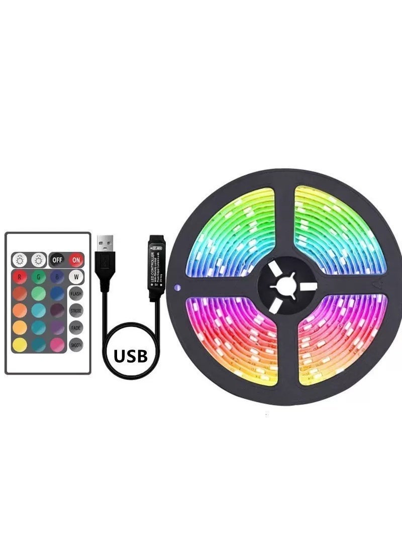 ALAMAREQ TV/Monitor Lights, 3 Meters TV Led Lights for 32-43 inch TV Behind RGB TV Lights Rainbow Color Changing with Remote Control USB Led Strip Lights for Room Gaming Decor - Image 3