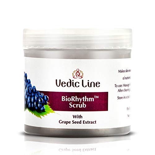 Vedic Line Vedicline Bio Rhythm Scrub, Reduce Dirt & Impurities, Dead Skin with Grape Seed, Olive Oil, And Walnut shell For Soft Looking Skin, 100ml - Image 1