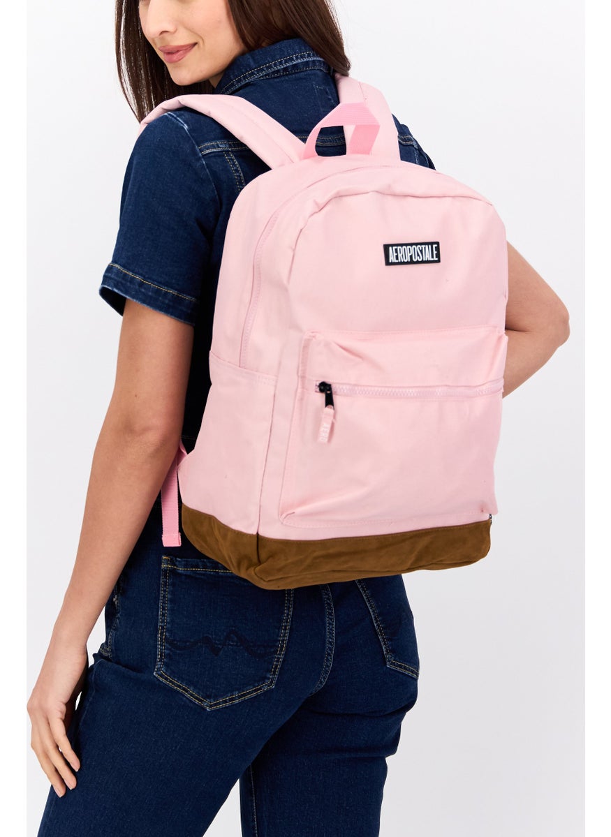 Aeropostale Women Brand Logo Field Backpack ll 32 L x 44 H x 13 W cm, Pink  - Image 2
