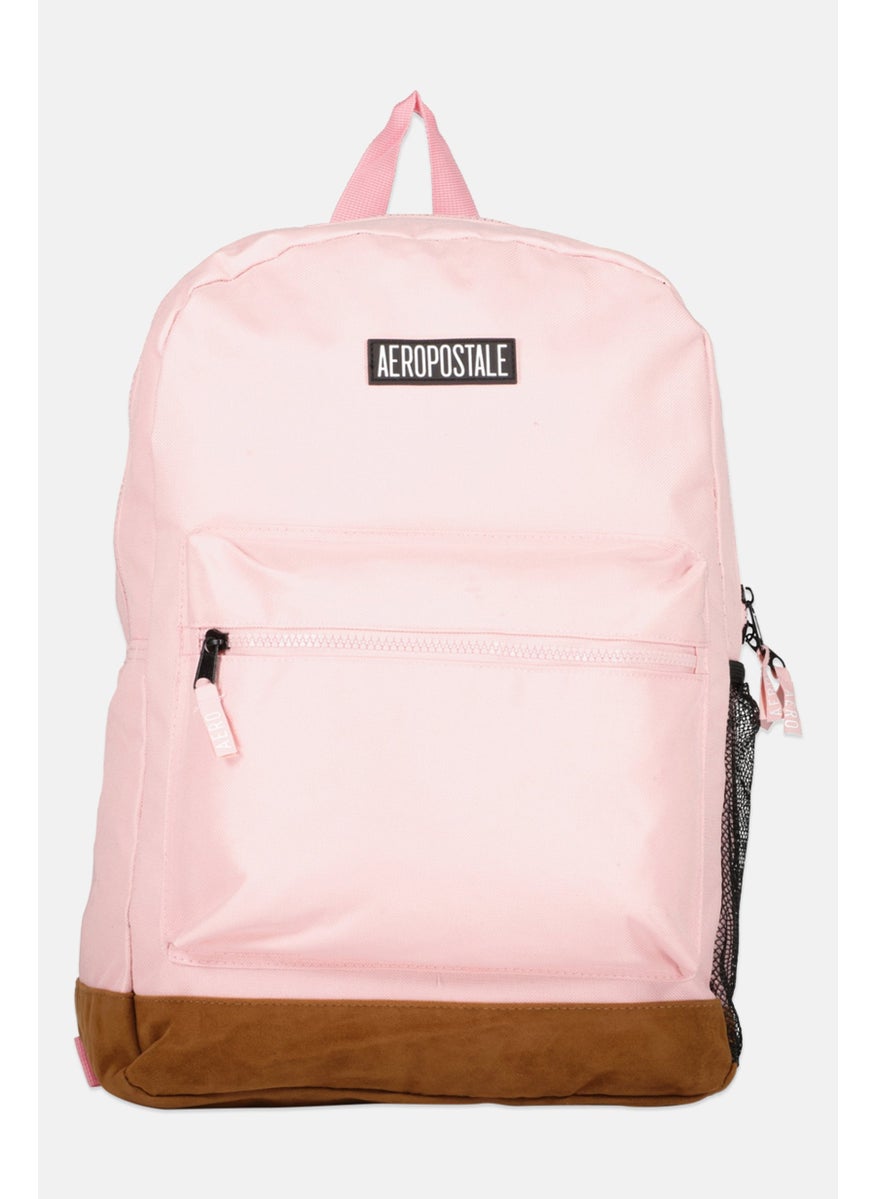 Aeropostale Women Brand Logo Field Backpack ll 32 L x 44 H x 13 W cm, Pink  - Image 1