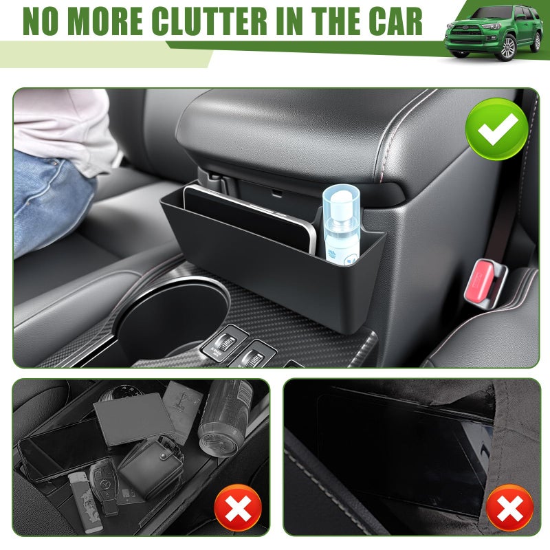 Qyebbk Center Console Organizer for 2010-2024 Toyota 4Runner Hanging Armrest Box Storage Tray for 4 Runner Interior Accessories(Center Console Hanging Armrest Box/Fit 10-24) - Image 4