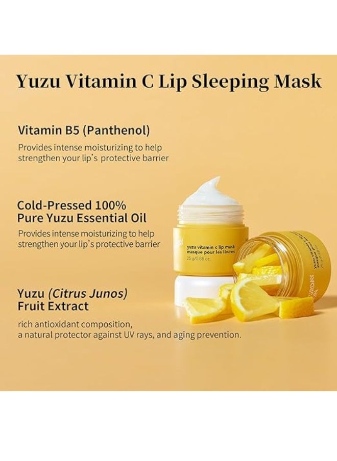 saturday skin - Saturday Skin Yuzu Vitamin C Lip Mask moisturizing overnight softer and smoother pout lip hydrating Infused with vitamin B5 non sticky Made in Korea - Image 1