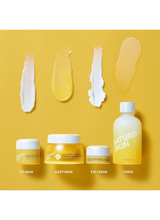 saturday skin - Saturday Skin Yuzu Vitamin C Lip Mask moisturizing overnight softer and smoother pout lip hydrating Infused with vitamin B5 non sticky Made in Korea - Image 1
