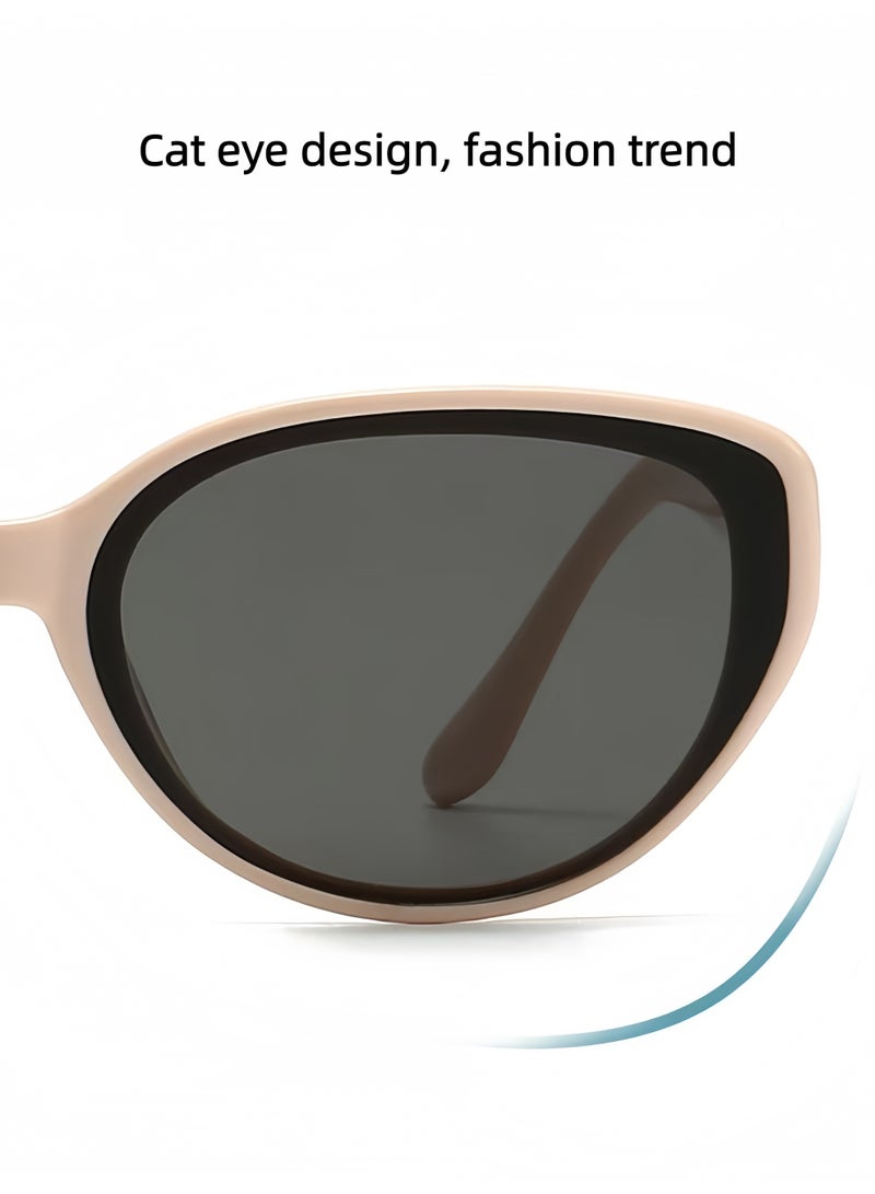 Fashionable retro lightweight women's sunglasses, UV400 polarized sunglasses, suitable for motorcycles, summer beaches, outdoor daily life - Image 4