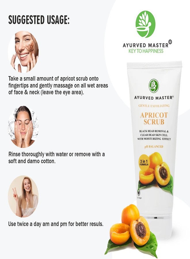 Ayurved Master - Walnut, Aloevera & Apricot Face Scrub For Tan Removal, Exfoliation, Skin Polishing and Blackheads | AM Skin Care (500) - Image 4