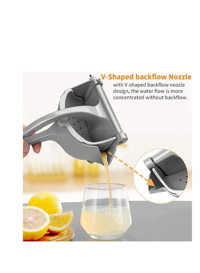 Manual Juicer, Single Press Lemon Juice Squeezer, Heavy Duty Aluminum Alloy Citrus Lemon Juicer Hand Press with Seed Filter, Hand Held Lemon Lime, Pomegranates, Orange, Apple Juicer  - Image 4