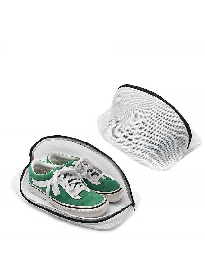 Shoe Washi Bag, Set of 2 Mesh Shoe Laundry Bags with Zip Closure for Sneakers, Running Shoes, Socks, Bras - Image 1