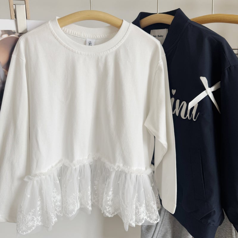 South Korea Girls Baseball Coat Children'S Casual Spring Korean Embroidered Top - Image 1