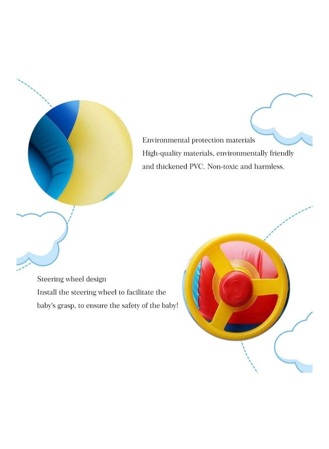 NIBEMINENT Baby Swimming Pool Boat 72 x 65cm - Image 3