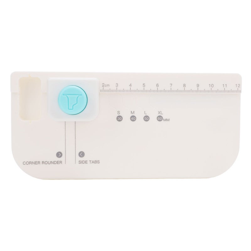 Kw-trio Tab Punch Board 30mm 40mm 50mm 60mm Index Tag - Versatile Multi-Width Label Maker ABS Material for Desktop Organization - Image 1