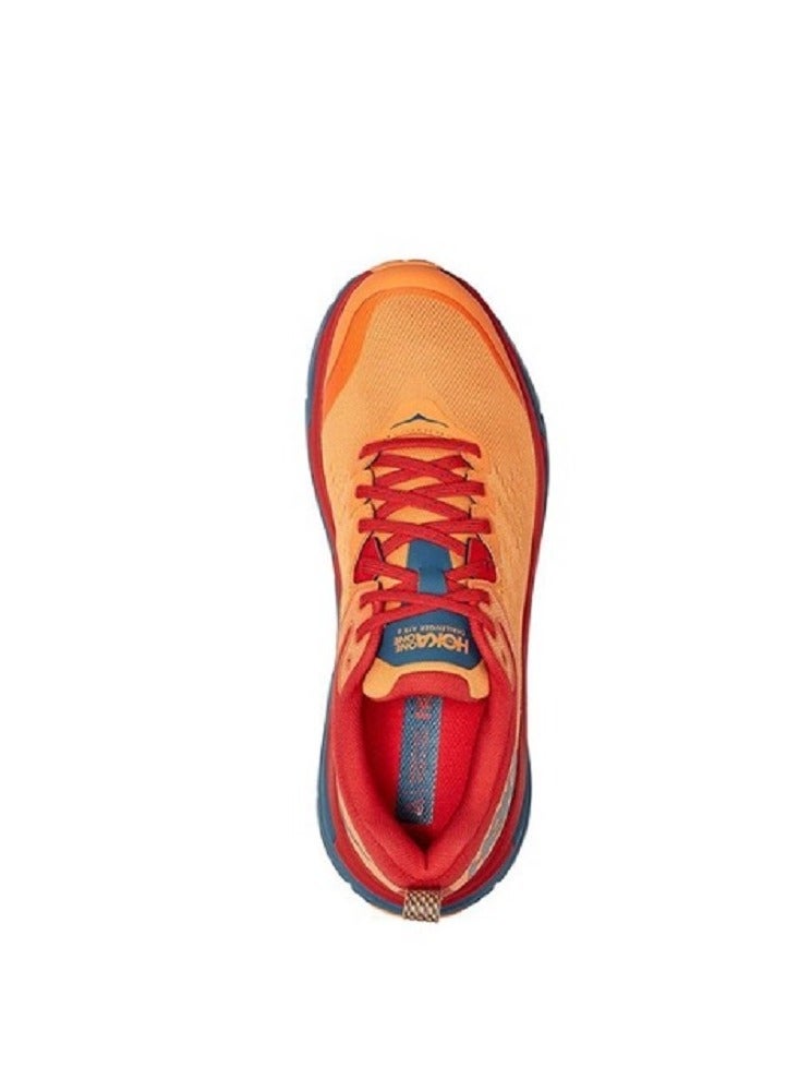 هوكا ون ون حذاء الجري الخارجي تشالنجر ATR 6 برتقالي/أزرق للنساء والرجال للرياضة/التدريب على تسلق الجبال/المشي لمسافات طويلة - Image 3