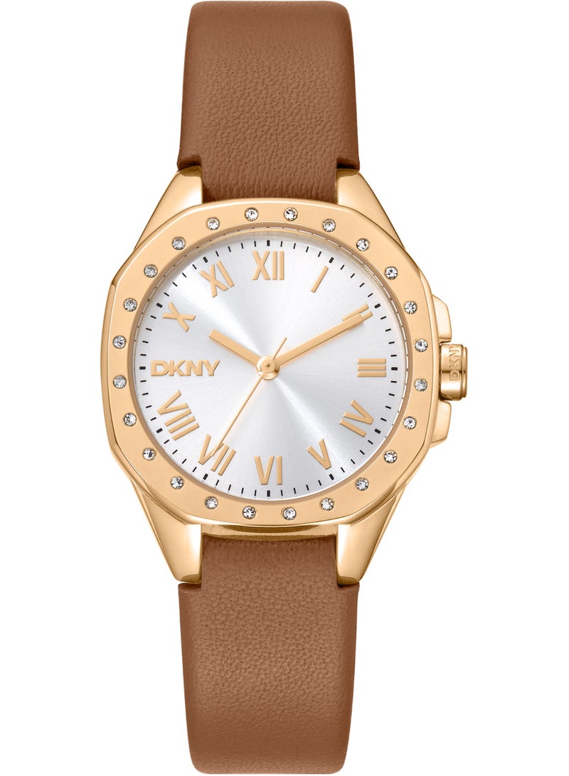 DKNY Brooklyn Mini Dk1L013L0025 - Leather Female Quartz 3 Hands - Image 1