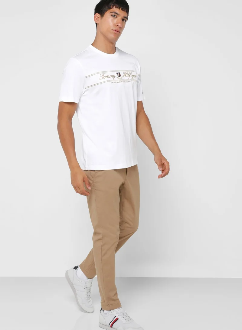 TOMMY HILFIGER Slogan Crew Neck T-Shirt
