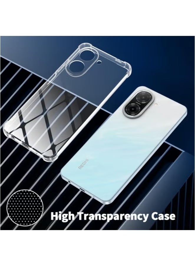 JAJEEK Case Cover for Xiaomi Redmi A5 / Poco C71 4G – Soft TPU Silicone Anti-Yellow Shockproof Back Cover + 2-Pack Screen Protectors | Full Camera Lens Protection, Anti-Scratch, Slim Fit, Lightweight, Case-Friendly Design for Redmi A5 4G / C71 – Clear - Image 3
