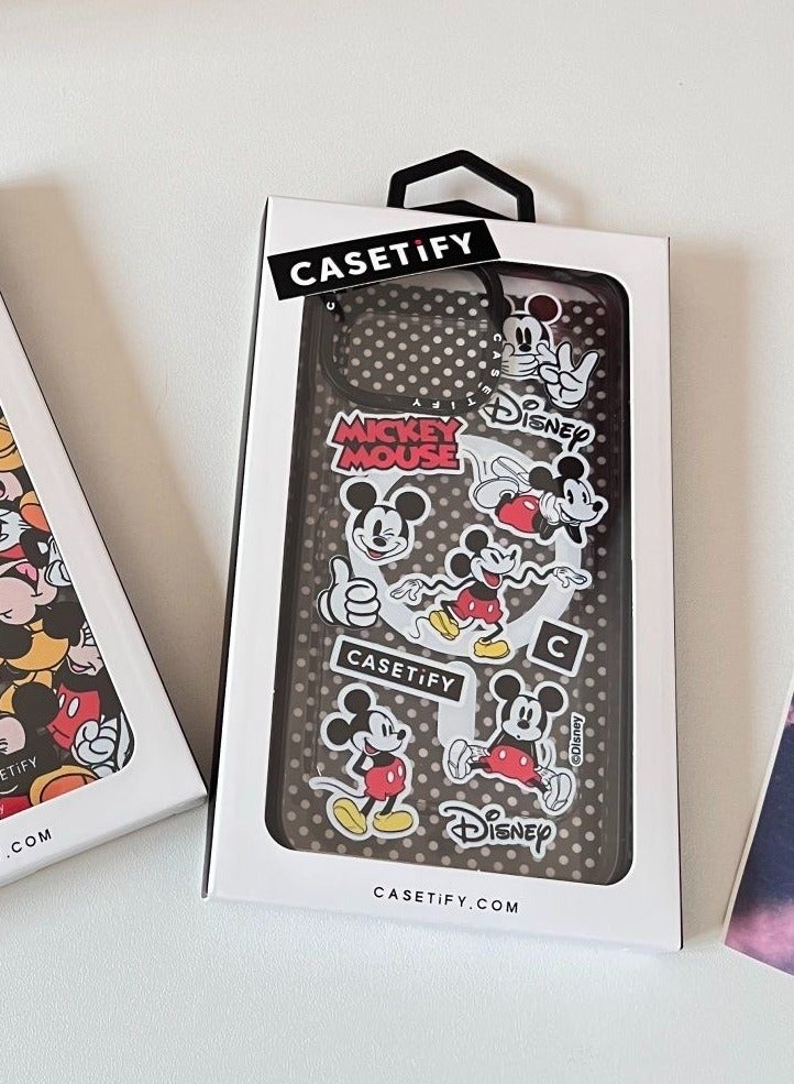 For iPhone 13 Pro Max Case Mickey Mania Case Magnetic Magsafe MagFit Anti-Yellowing Technology Cover - Image 5