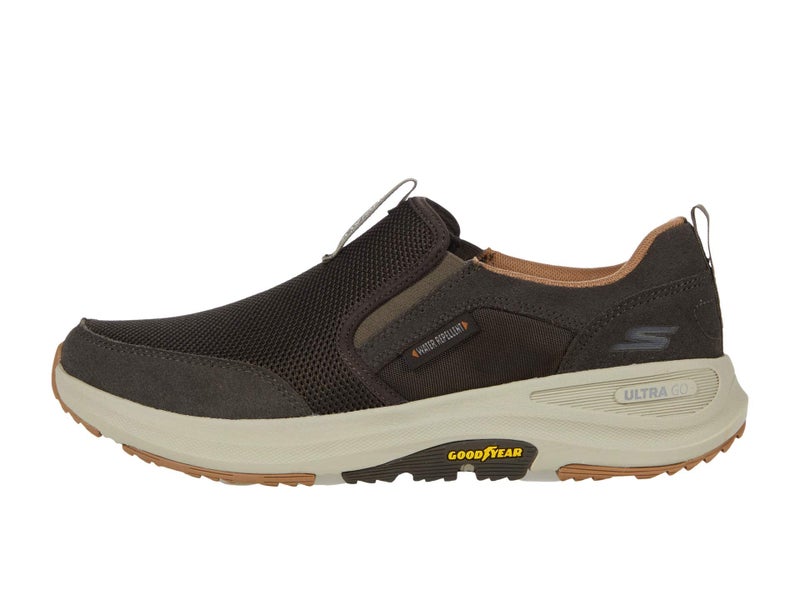 Skechers mens Go Outdoor - Athletic Slip-on Trail Hiking With Air Cooled Memory Foam Walking Shoe, Brown, 9.5 US - Image 1