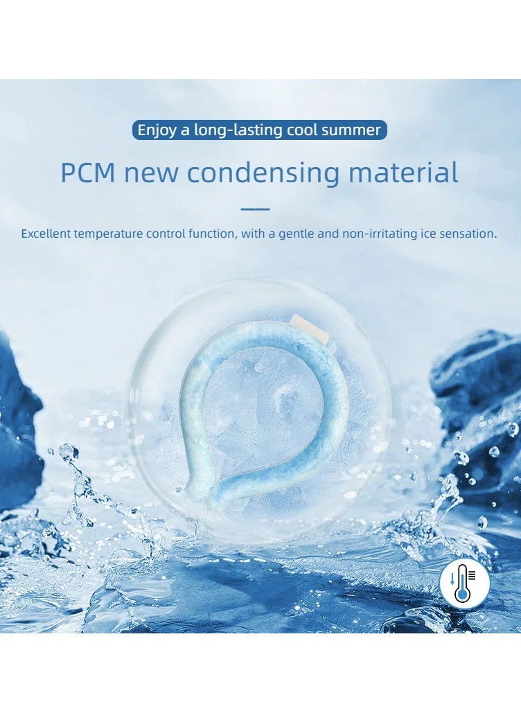 Generic Cooling Magic Ring-PCM Ice Neck Tube - No-Charge Reusable Cooling for Summer Outdoor Heat-Automatically freezes below 28°C  - Image 2