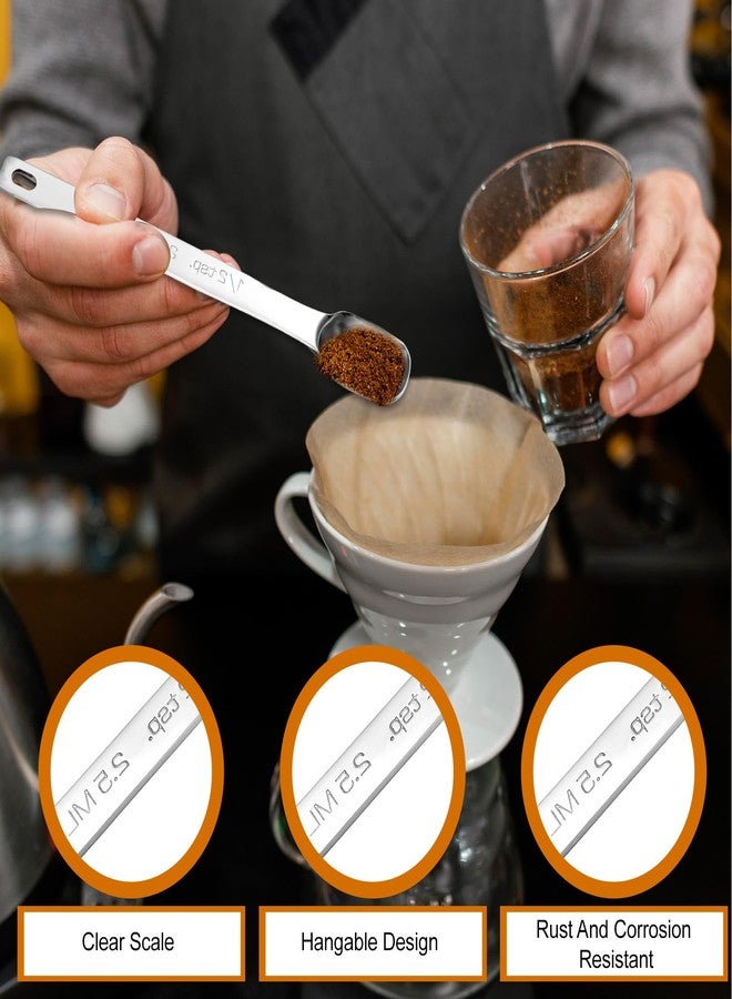 WJIAAA 2 Pcs 1/2 Teaspoon Stainless Steel Single Measuring Spoon 2.5 ML Teaspoon Individual Rectangular Measuring Spoons(2.5 mL, 2.5 cc, 1/2 Tablespoon) Kitchen Gadgets for Baking Cooking - Image 3
