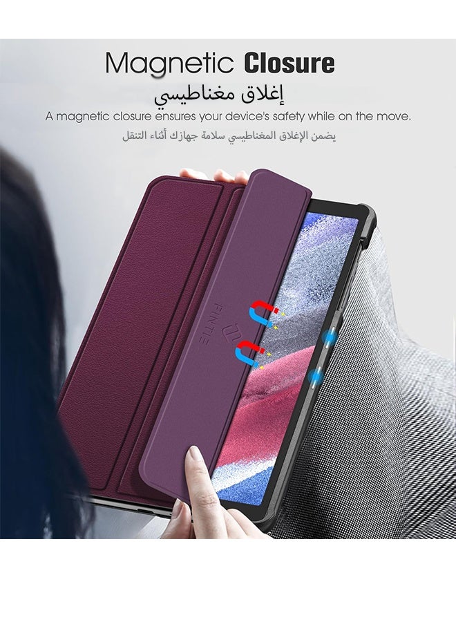 WAIKIL Slim Case for Samsung Galaxy Tab A7 Lite 8.7 Inch 2021 (SM-T220/T225/T227), Ultra-Thin Lightweight Hard Shell with Tri-Fold Stand, Purple - Image 5