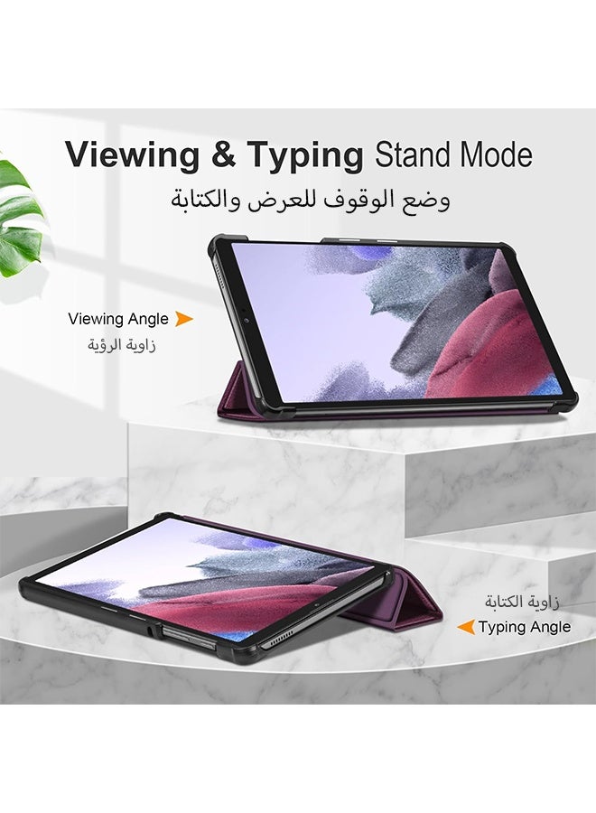 WAIKIL Slim Case for Samsung Galaxy Tab A7 Lite 8.7 Inch 2021 (SM-T220/T225/T227), Ultra-Thin Lightweight Hard Shell with Tri-Fold Stand, Purple - Image 3