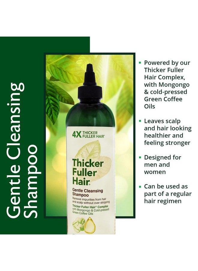 Thicker Fuller Hair - Gentle Cleansing Shampoo Advanced Thickening Solution 12Oz Removes Impurities From Hair And Scalp Mongongo And Green Coffee Oils Fortify Hair And Reduce Breakage - Image 1